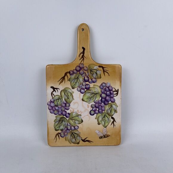 TUSCANY Ambiance by Patricia Brubaker Hand Painted Trivet Plaque Cutting Board - Picture 1 of 5